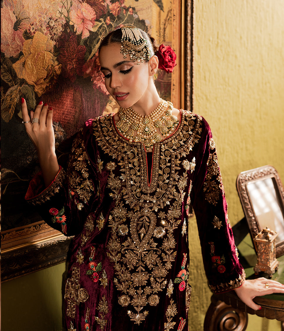 Sema – Turkish Silk Velvet Zardozi Ensemble