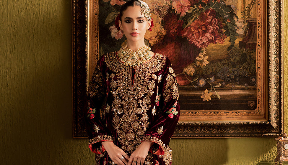 Sema – Turkish Silk Velvet Zardozi Ensemble