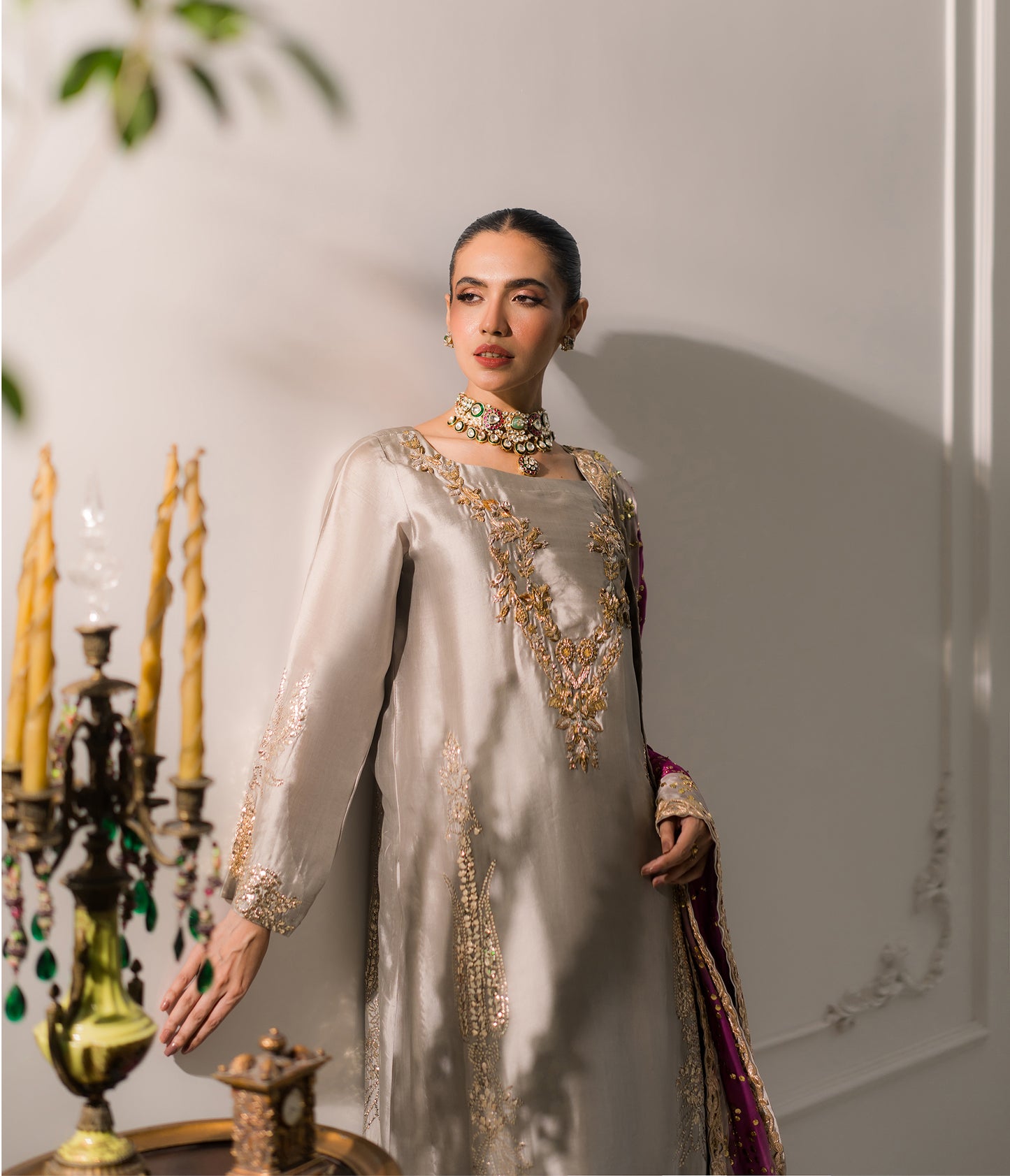 Mehtab – Kamdani & Dabka Tissue Zari Ensemble