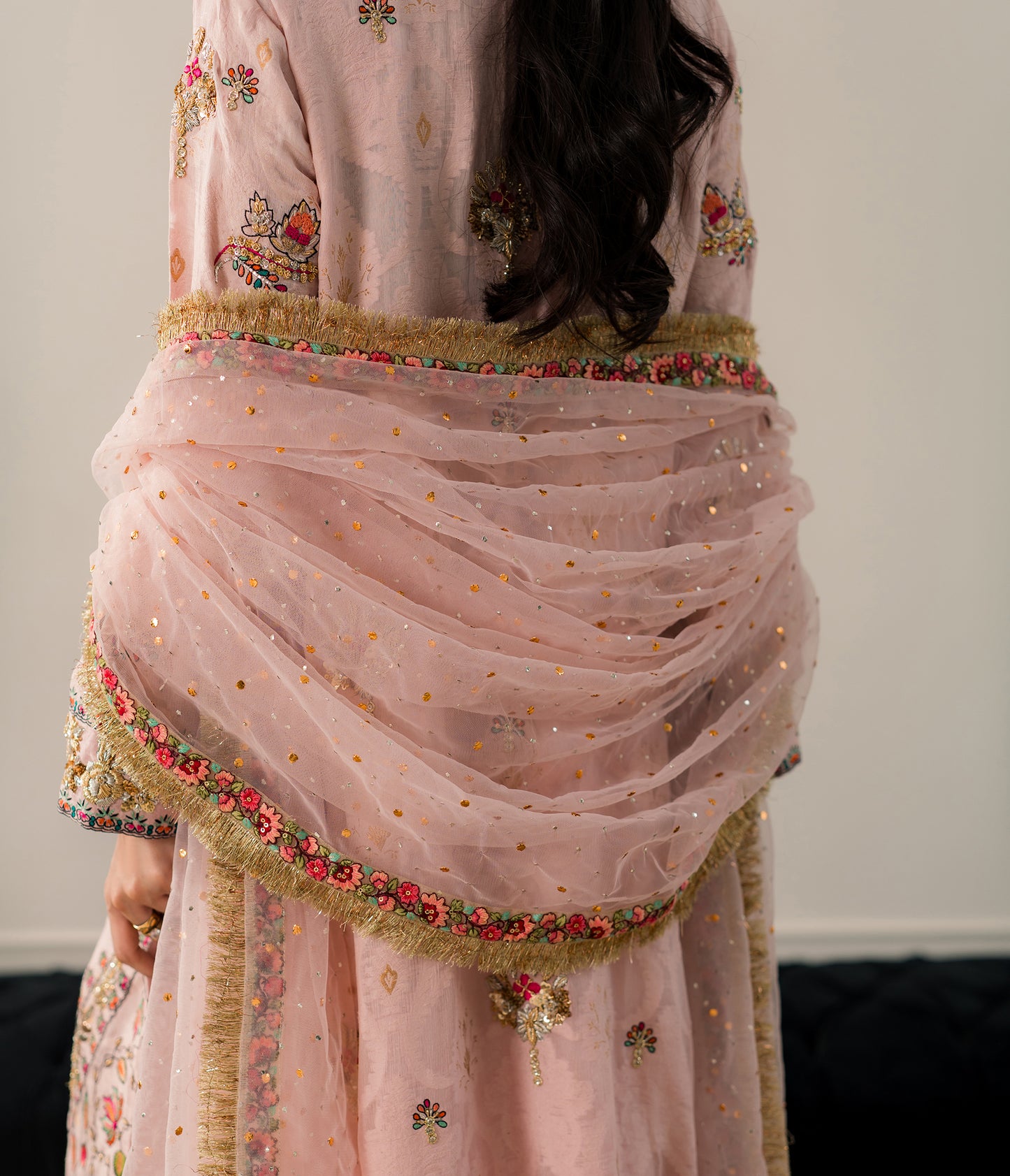 Sahar – Hand Embellished Karandi Chiffon Ensemble