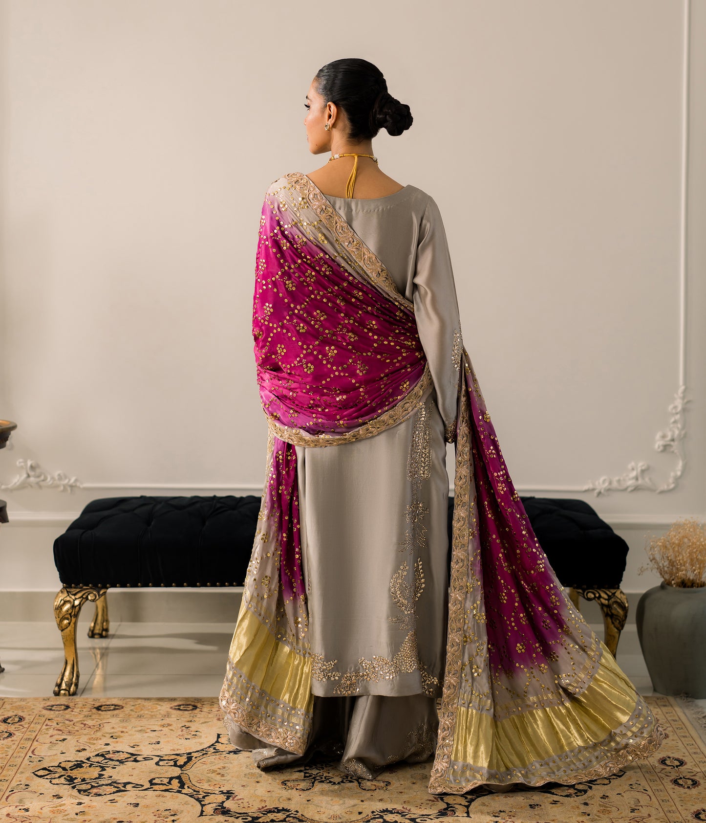 Mehtab – Kamdani & Dabka Tissue Zari Ensemble